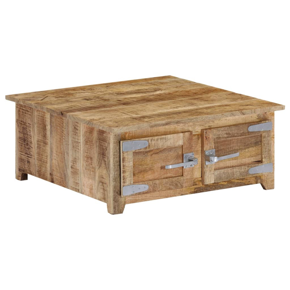 vidaXL Table basse 70x70x30 cm en bois de manguier massif