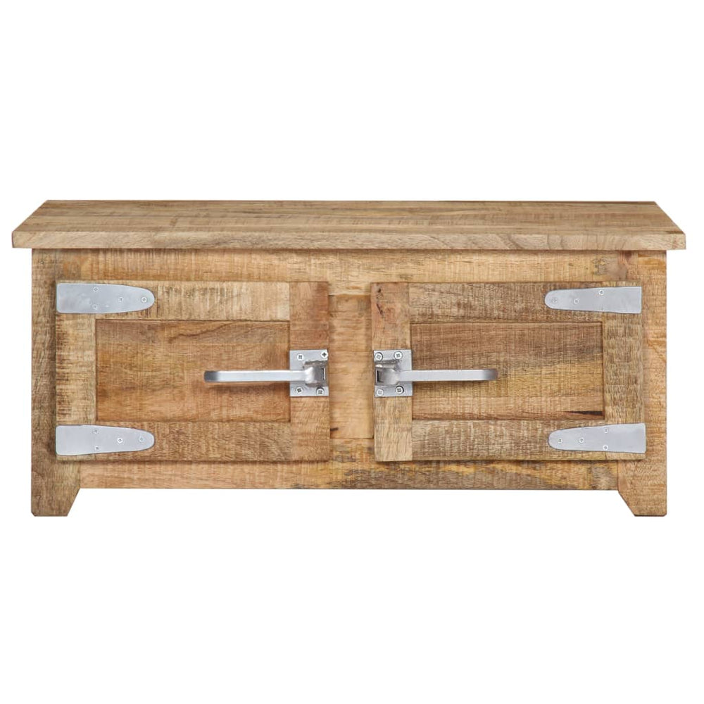 vidaXL Table basse 70x70x30 cm en bois de manguier massif