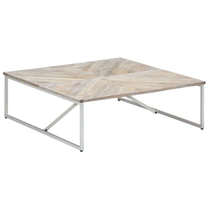 Couchtisch 110x110x36 cm Massivholz Mango