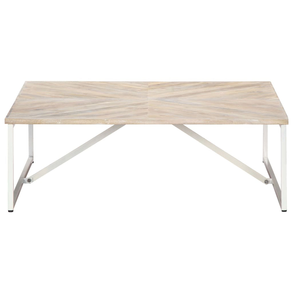 vidaXL Table basse 110x110x36 cm Bois de manguier massif
