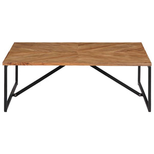 Couchtisch 110x110x36 cm Massivholz Akazie