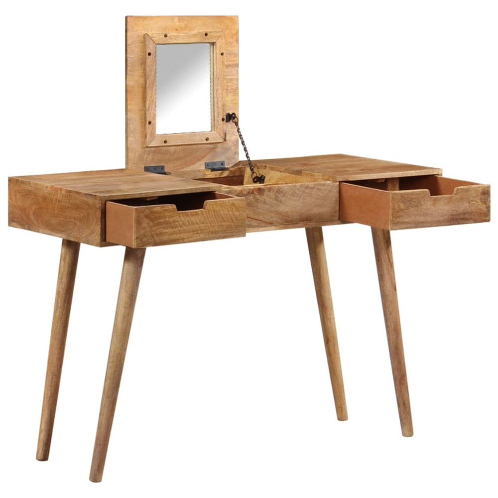 Schminktisch 112x45x76 cm Massivholz Mango