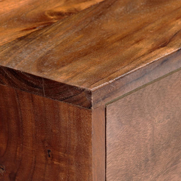 vidaXL Meuble TV 120x30x49 cm Bois d'acacia massif