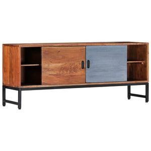 vidaXL Meuble TV 120x30x49 cm Bois d'acacia massif