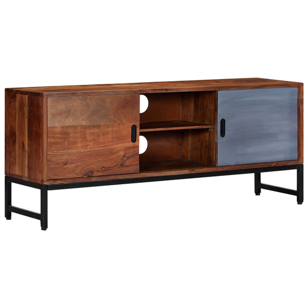 vidaXL Meuble TV 120x30x49 cm Bois d'acacia massif
