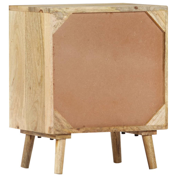 Nachttisch 40x30x50 cm Massivholz Mango
