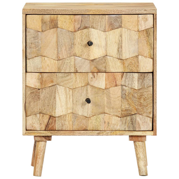Nachttisch 40x30x50 cm Massivholz Mango