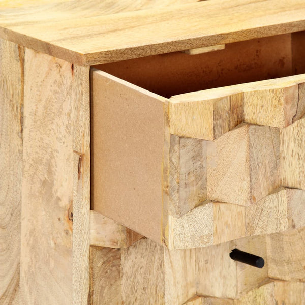 Nachttisch 40x30x50 cm Massivholz Mango