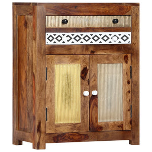 Beistellschrank 60x30x75 cm Massivholz Akazie