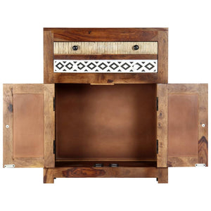 Beistellschrank 60x30x75 cm Massivholz Akazie