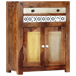 Beistellschrank 60x30x75 cm Massivholz Akazie