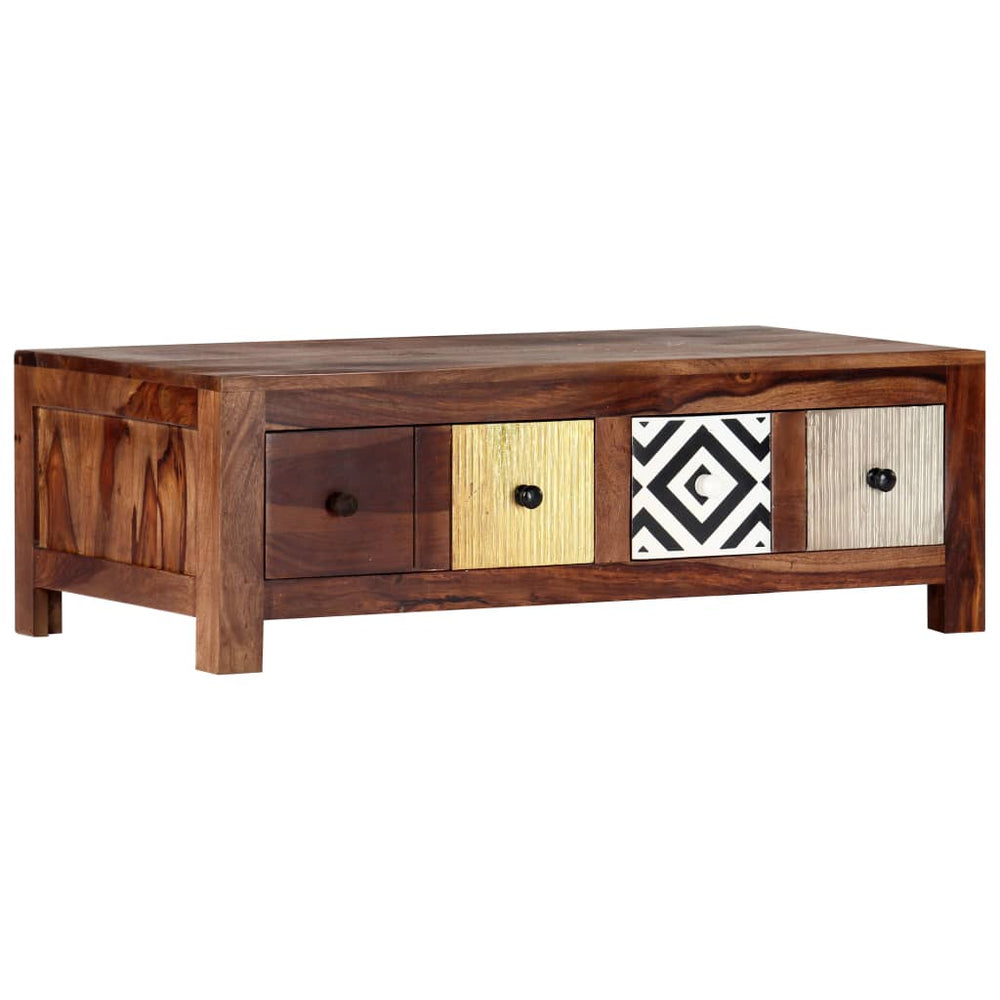 vidaXL Table basse 90x50x30 cm Bois d'acacia massif