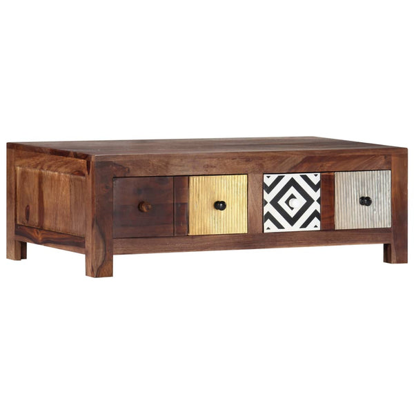 Couchtisch 90x50x30 cm Massivholz Akazie
