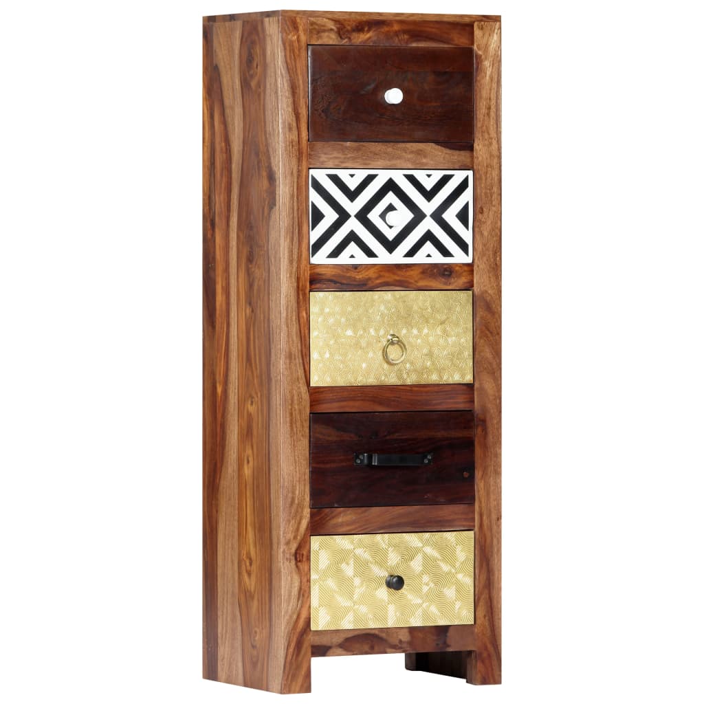 vidaXL Armoire d'appoint 40x30x110 cm en bois d'acacia massif