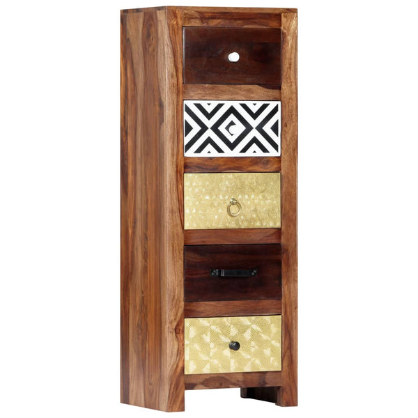 vidaXL Armoire d'appoint 40x30x110 cm en bois d'acacia massif