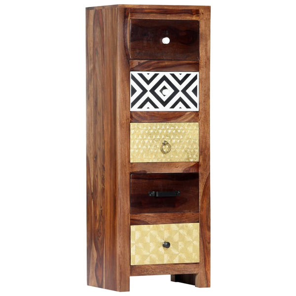 vidaXL Armoire d'appoint 40x30x110 cm en bois d'acacia massif