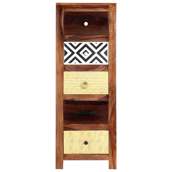 vidaXL Armoire d'appoint 40x30x110 cm en bois d'acacia massif