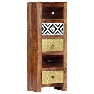 vidaXL Armoire d'appoint 40x30x110 cm en bois d'acacia massif