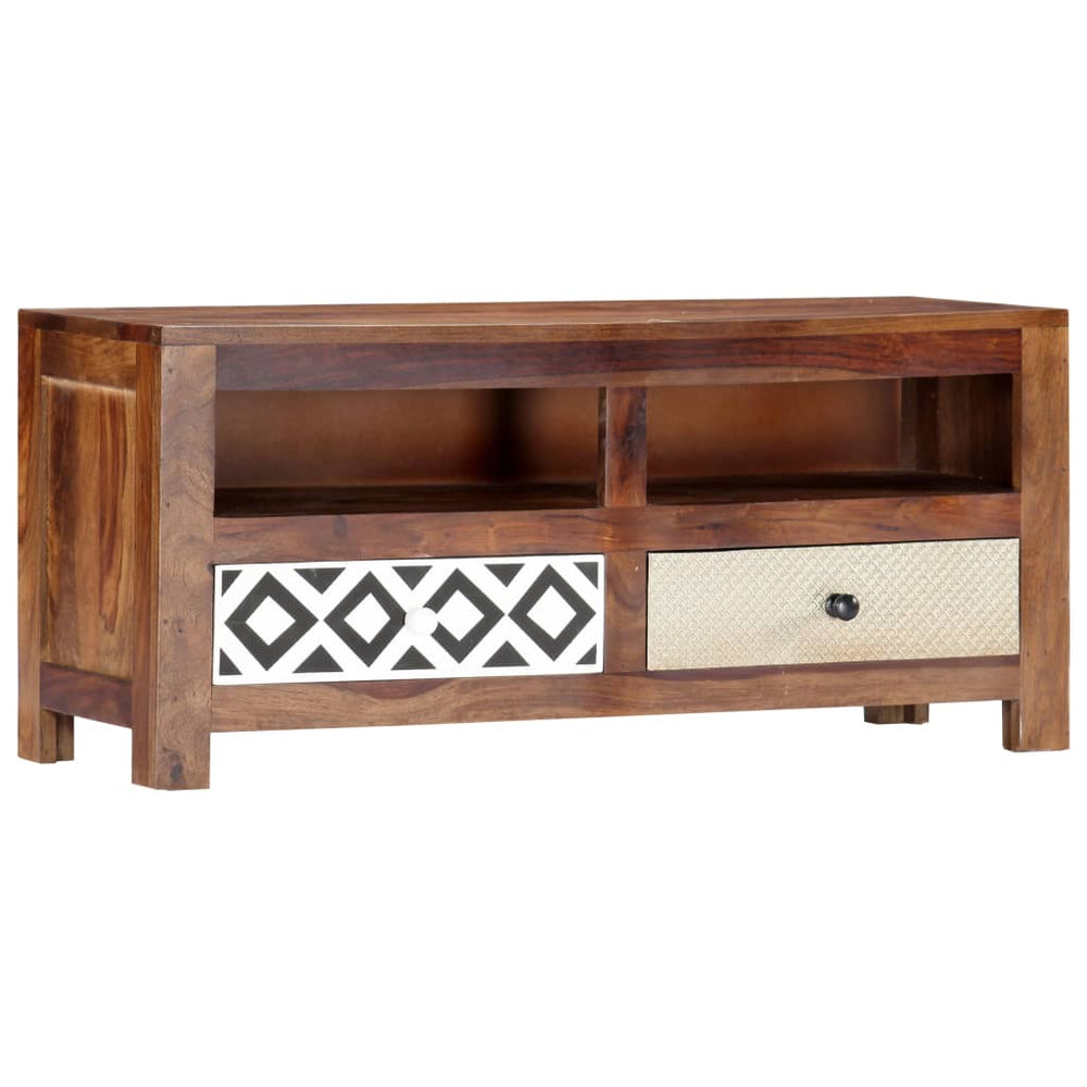 vidaXL Meuble TV 90x30x40 cm Bois d'acacia massif