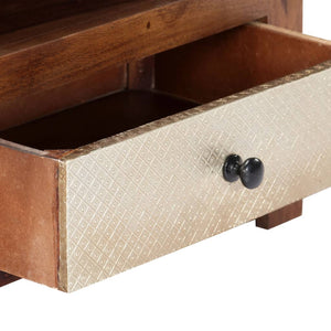 TV-Schrank 90x30x40 cm Massivholz Akazie