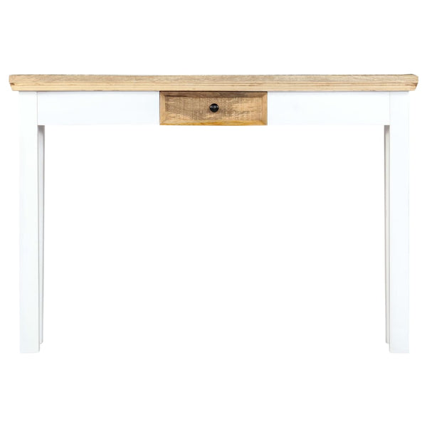 Konsolentisch Weiß und Braun 110 x 35 x 75 cm Mangoholz Massiv