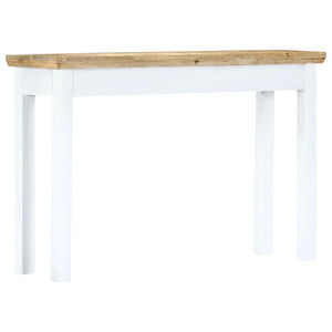 Konsolentisch Weiß und Braun 110 x 35 x 75 cm Mangoholz Massiv