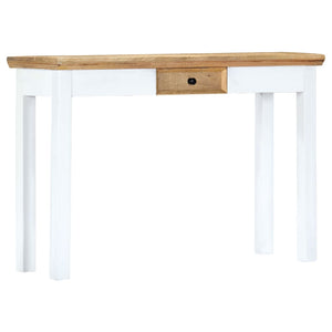 Konsolentisch Weiß und Braun 110 x 35 x 75 cm Mangoholz Massiv
