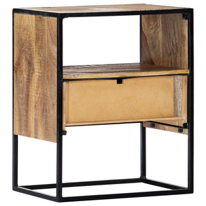 Nachttisch 40x30x50 cm Massivholz Mango