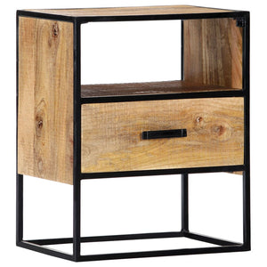 Nachttisch 40x30x50 cm Massivholz Mango