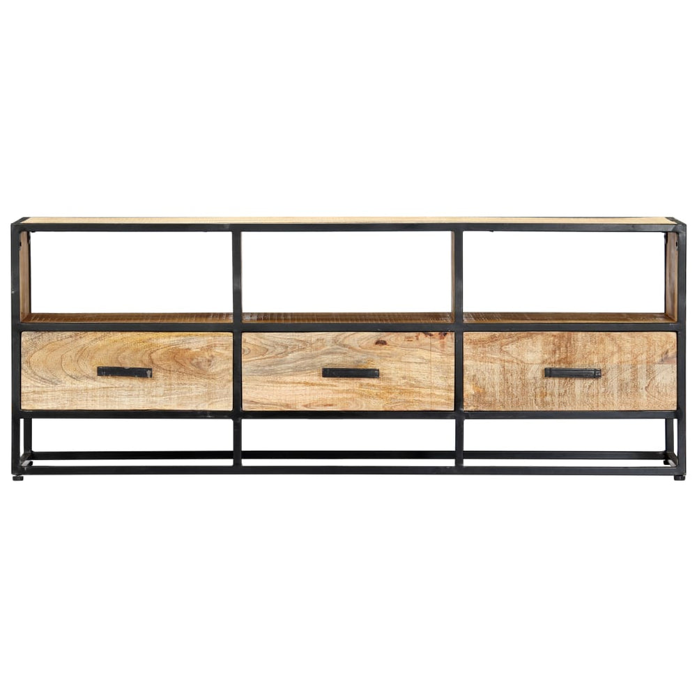 vidaXL Meuble TV 120x30x45 cm Bois de manguier massif