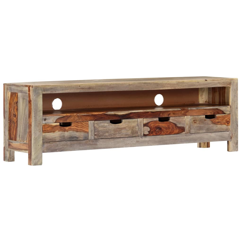 TV-Schrank 130x30x40 cm Massivholz Akazie