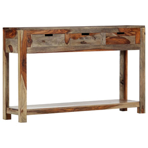 Konsolentisch mit 3 Schubladen 120x30x75 cm Massivholz Akazie