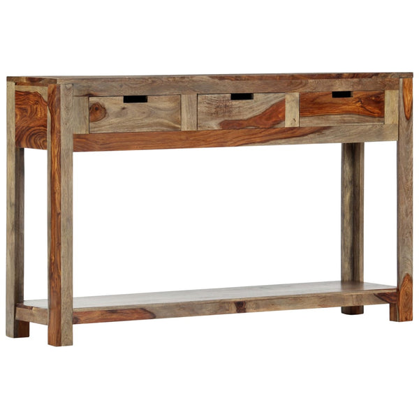 Konsolentisch mit 3 Schubladen 120x30x75 cm Massivholz Akazie