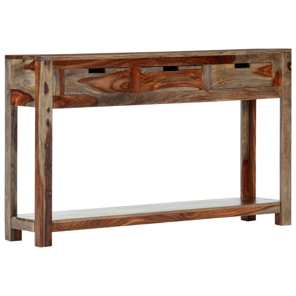 Konsolentisch mit 3 Schubladen 120x30x75 cm Massivholz Akazie