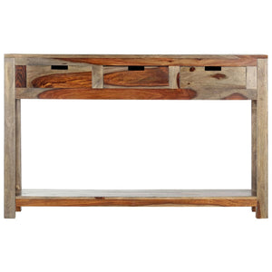 Konsolentisch mit 3 Schubladen 120x30x75 cm Massivholz Akazie
