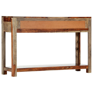 Konsolentisch mit 3 Schubladen 120x30x75 cm Massivholz Akazie