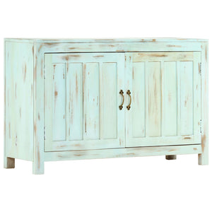 Sideboard Hellblau 110x35x70 cm Massivholz Mango