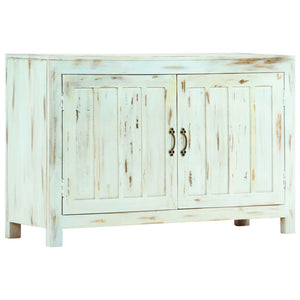 Sideboard Hellblau 110x35x70 cm Massivholz Mango