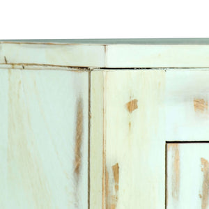 Sideboard Hellblau 110x35x70 cm Massivholz Mango