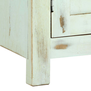 Sideboard Hellblau 110x35x70 cm Massivholz Mango