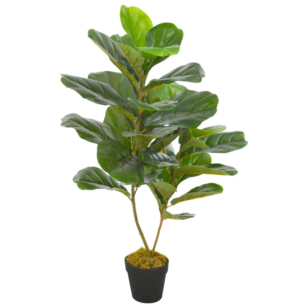 vidaXL Plante artificielle figuier lyre avec pot Vert 90 cm