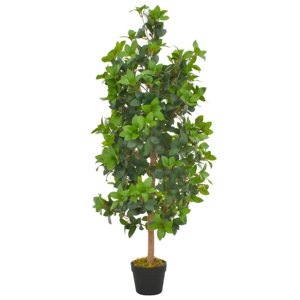 vidaXL Plante artificielle Laurier avec pot Vert 120 cm