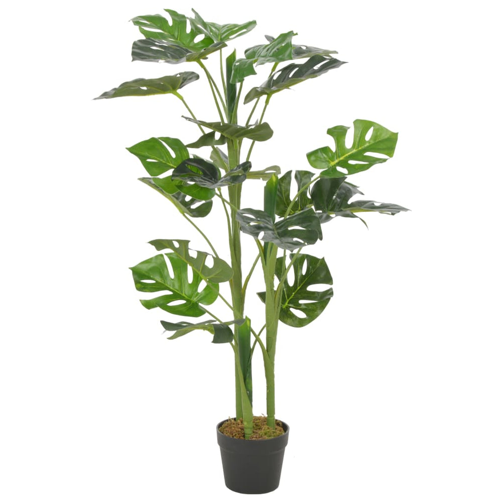 vidaXL Plante artificielle Monstera avec pot Vert 100 cm