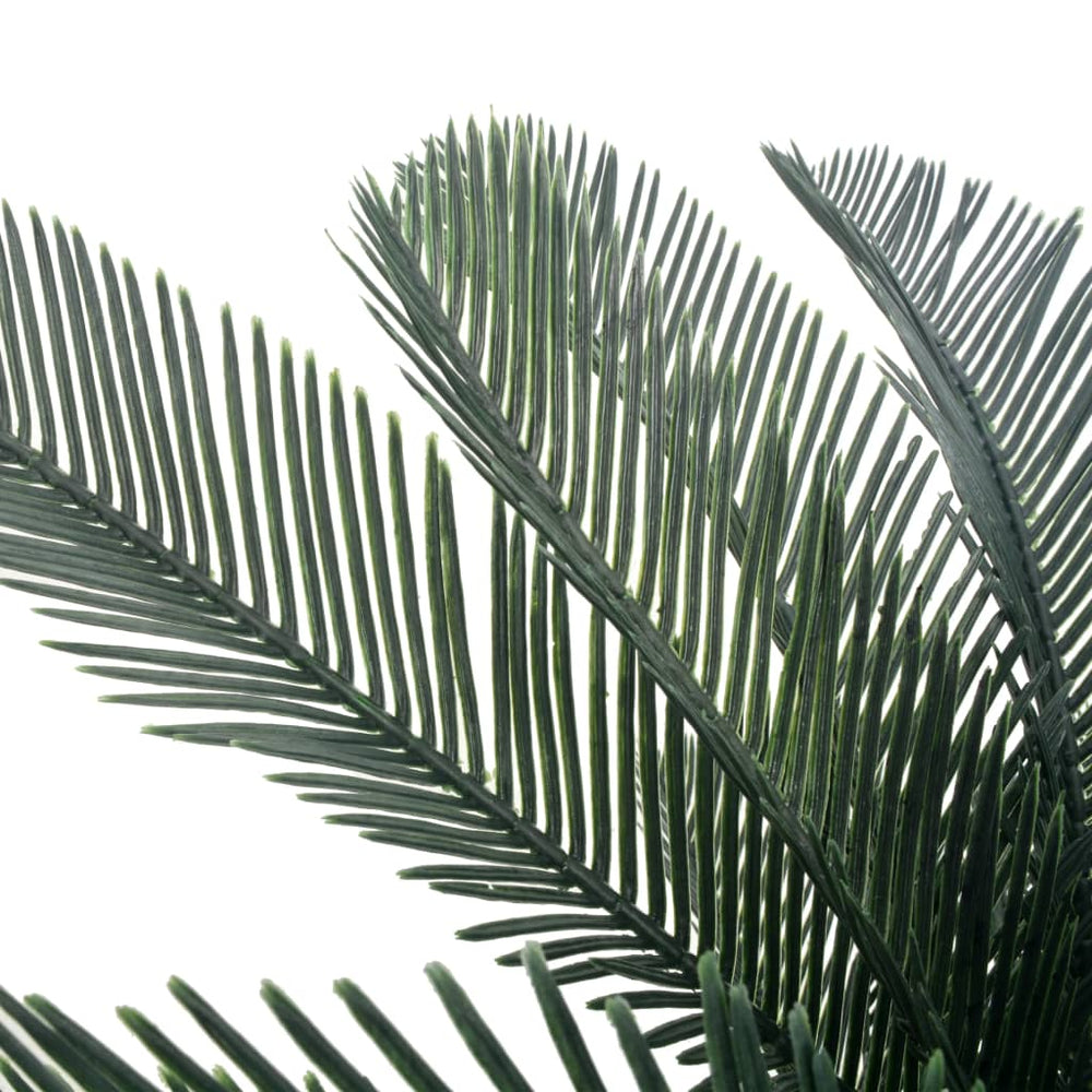 vidaXL Plante artificielle palmier Cycas avec pot Vert 125 cm