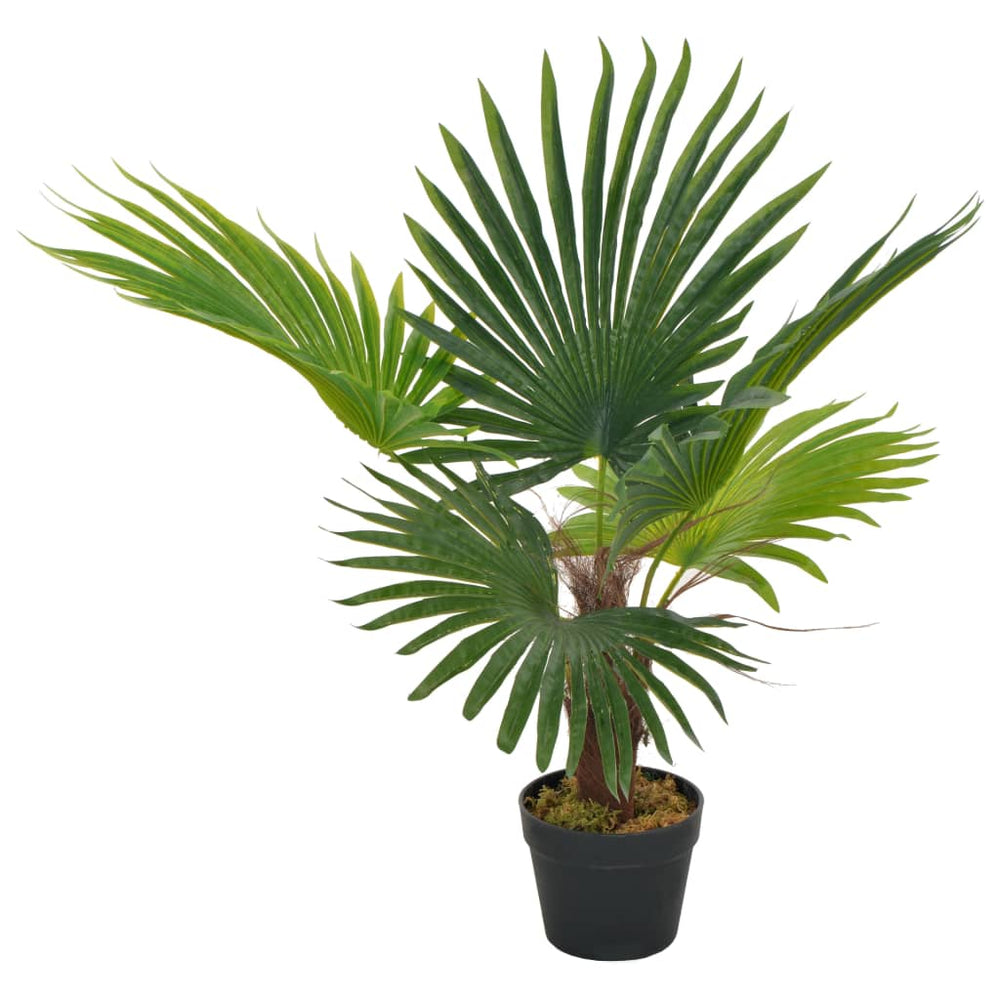 vidaXL Plante artificielle palmier avec pot vert 70 cm