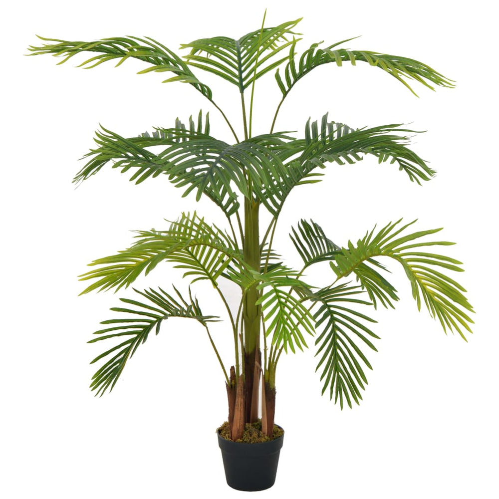 vidaXL Plante artificielle palmier avec pot Vert 120 cm