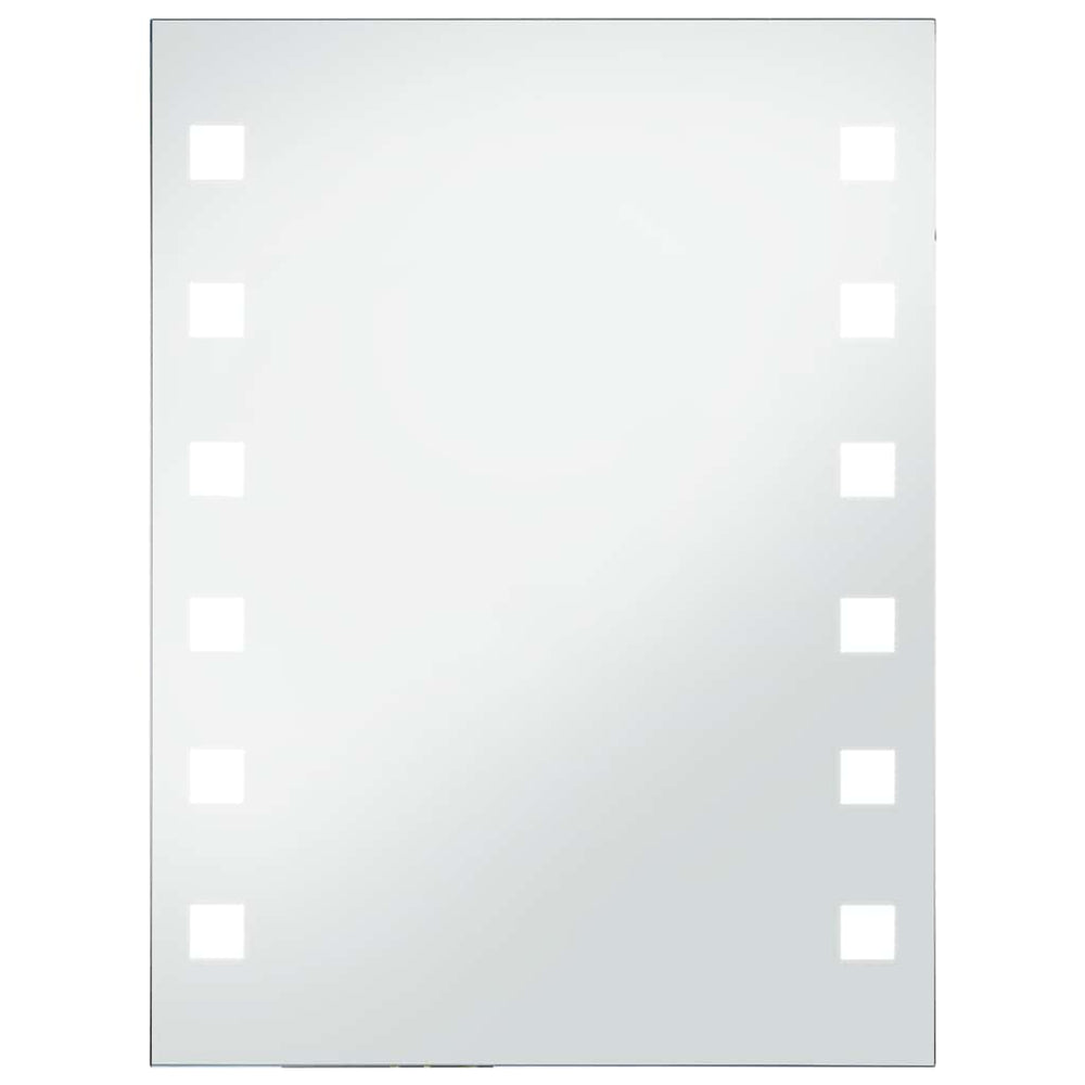 vidaXL Miroir mural de salle de bain avec LED 60x80 cm