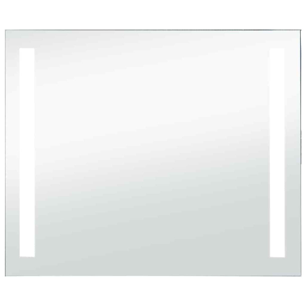 vidaXL Miroir mural de salle de bain avec LED 80x60 cm