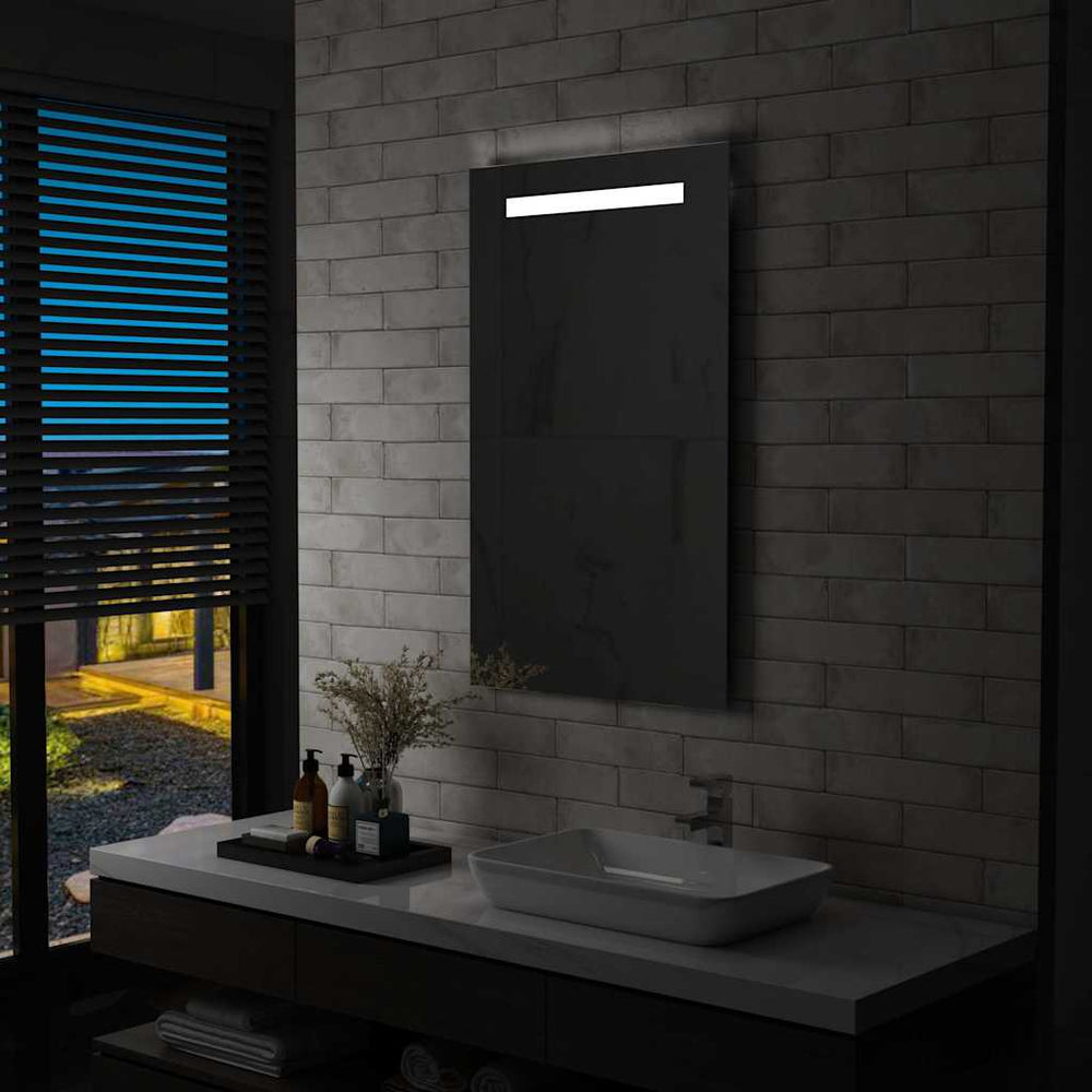 vidaXL Miroir mural de salle de bain avec LED 60x100 cm