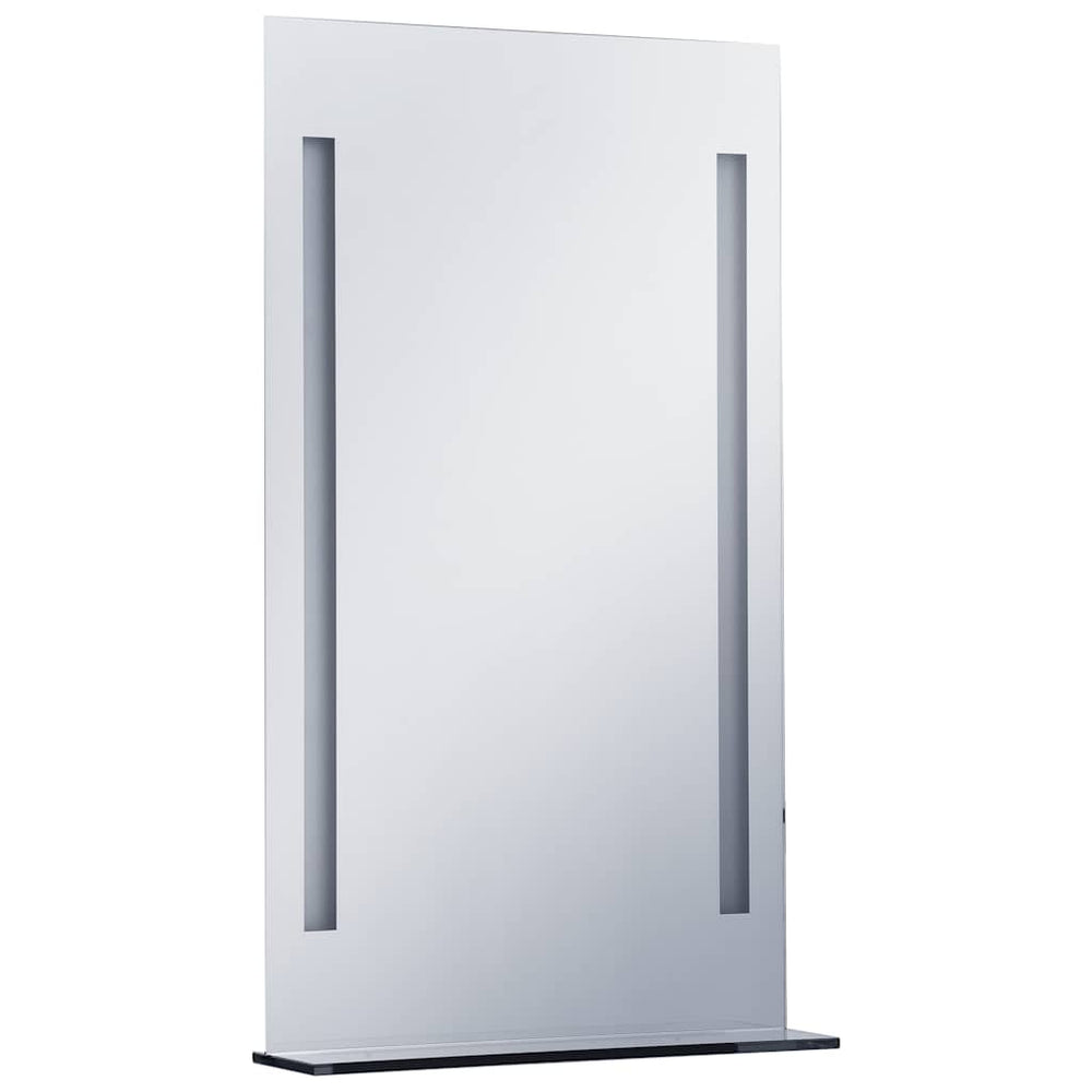 vidaXL Miroir mural de salle de bain avec LED et étagère 60x100 cm